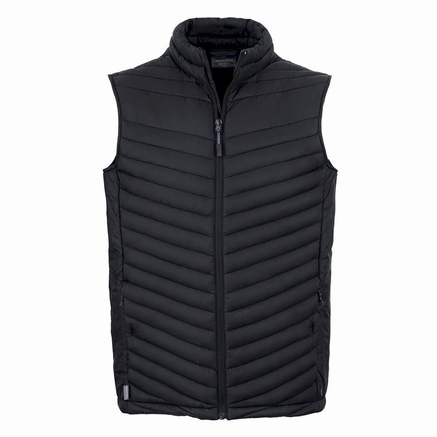 Black Craghoppers Expert Expolite Thermal Vest Men's Gilets | CZR86ZK