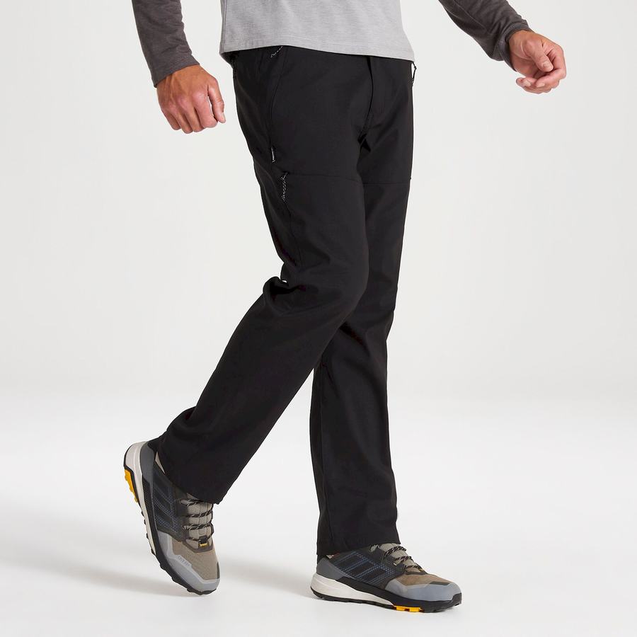 Black Craghoppers Kiwi Pro II Men's Trousers | EEQ10043RH