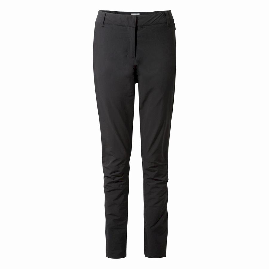 Black Craghoppers Kiwi Pro Waterproof Women's Trousers | ZHF1394MK