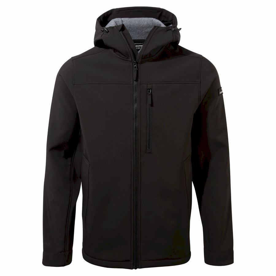 Black Craghoppers Oswin Insulated Hooded Men's Jackets | CIY7970UA