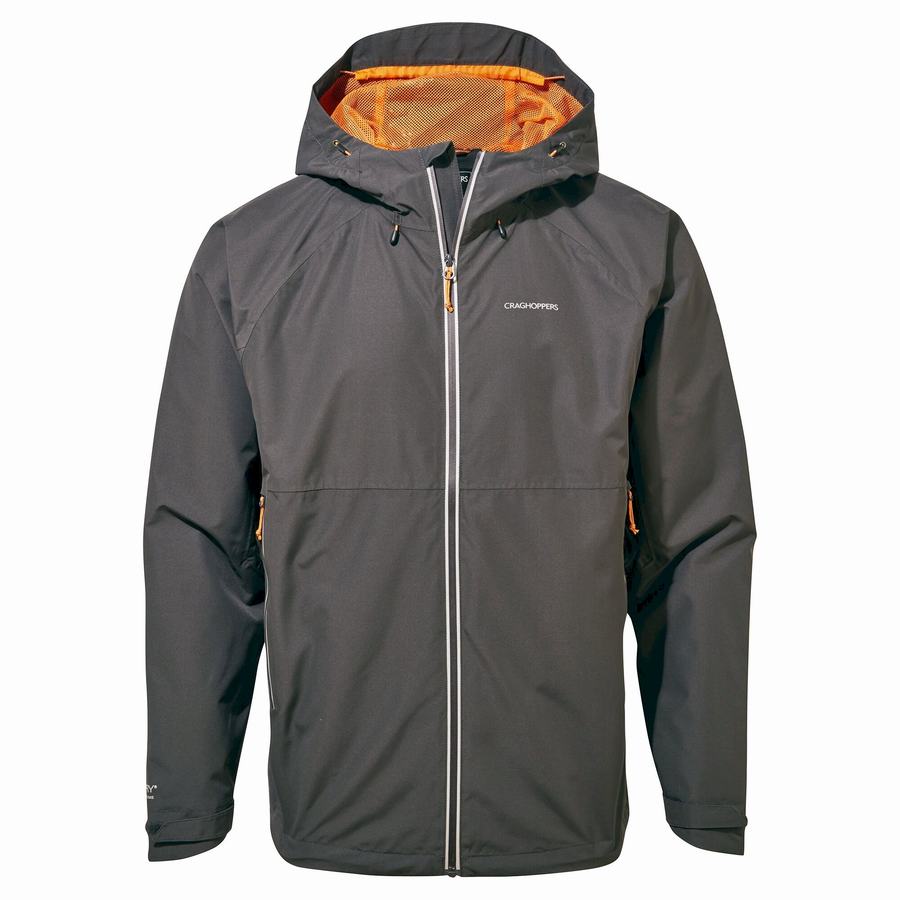 Black Craghoppers Waterproof Atlas Men's Jackets | JGV7751NW