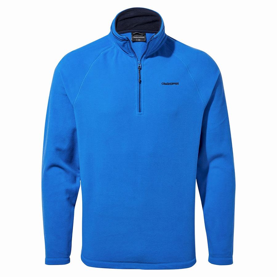 Blue Craghoppers Corey Half Zip Men's Sweaters | OLN8164RA