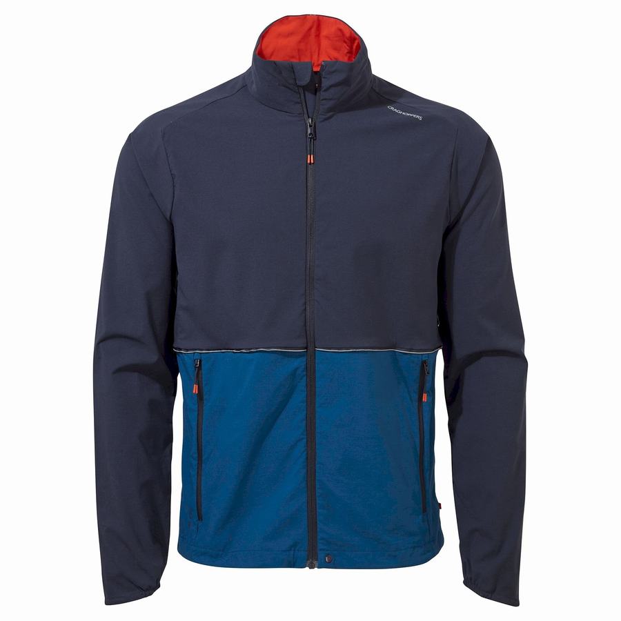 Blue Navy Blue Craghoppers NosiLife Active Men's Jackets | CDS2421JK