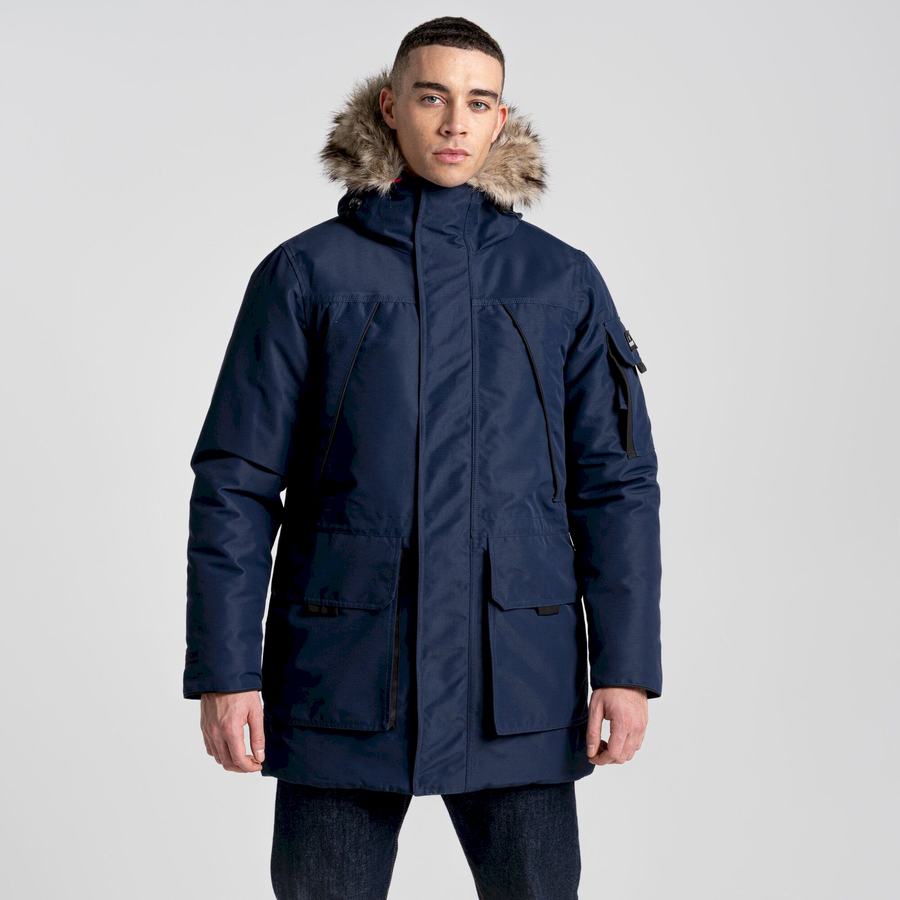 Blue Navy Craghoppers Bishorn II Insulated Men's Jackets | HKZ4955WB