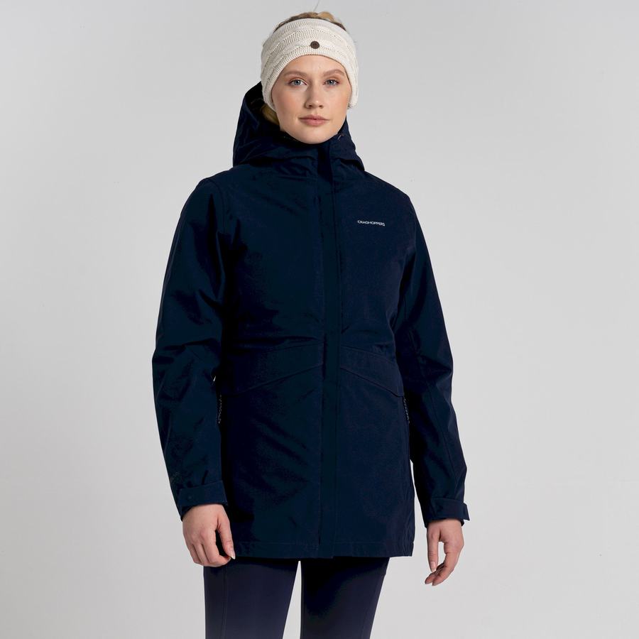 Blue Navy Craghoppers Caldbeck Pro 3 in 1 Women's Jackets | HZT2627WM