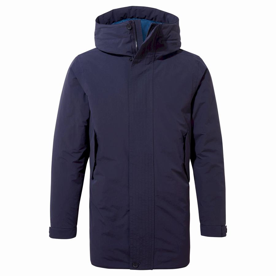 Blue Navy Craghoppers Dunrobin Insulated Men's Jackets | HAB5180WR