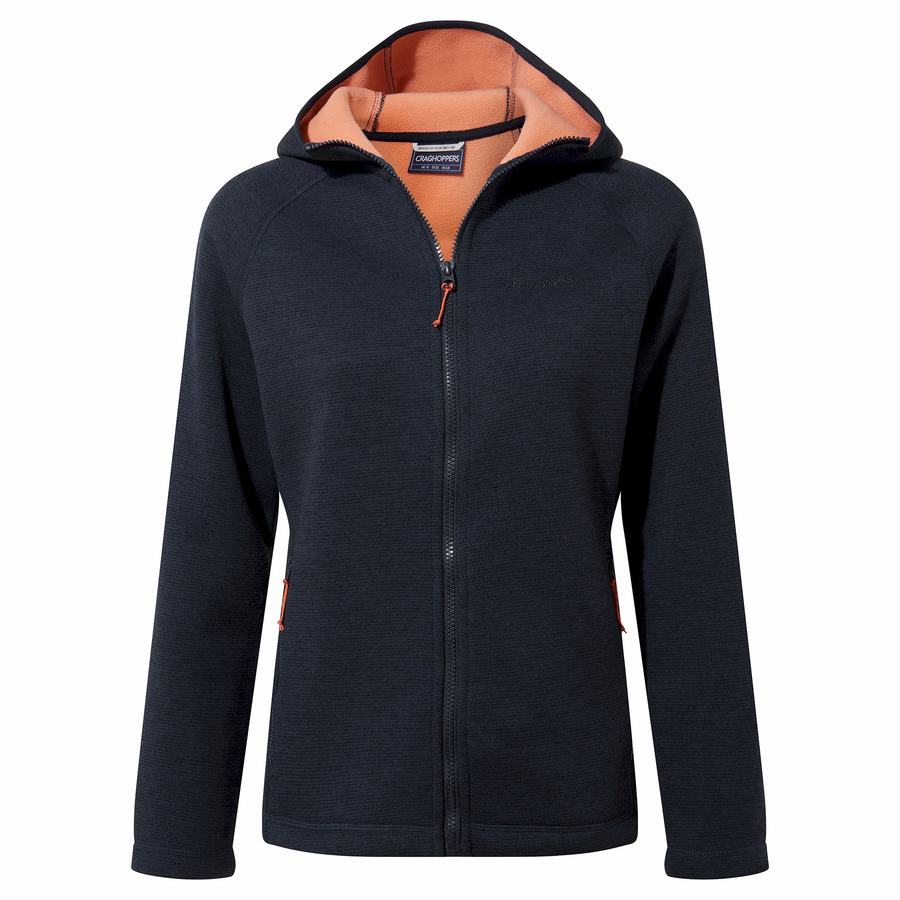 Blue Navy Craghoppers Silvia Hooded Women's Jackets | FKU7673PC