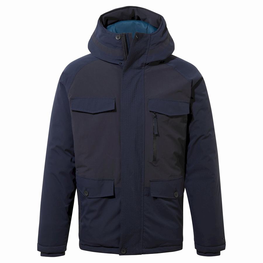 Blue Navy Craghoppers Sinclair Insulated Men's Jackets | LNK9773VK