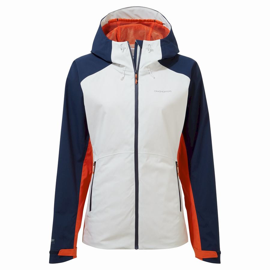 Blue Navy Grey Orange Craghoppers Anza Women's Jackets | XSD6325EN