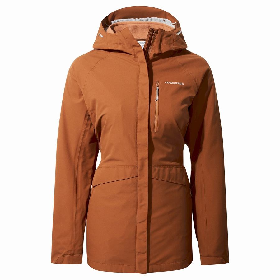 Brown Craghoppers 3 In 1 Women's Jackets | QLC7337BJ