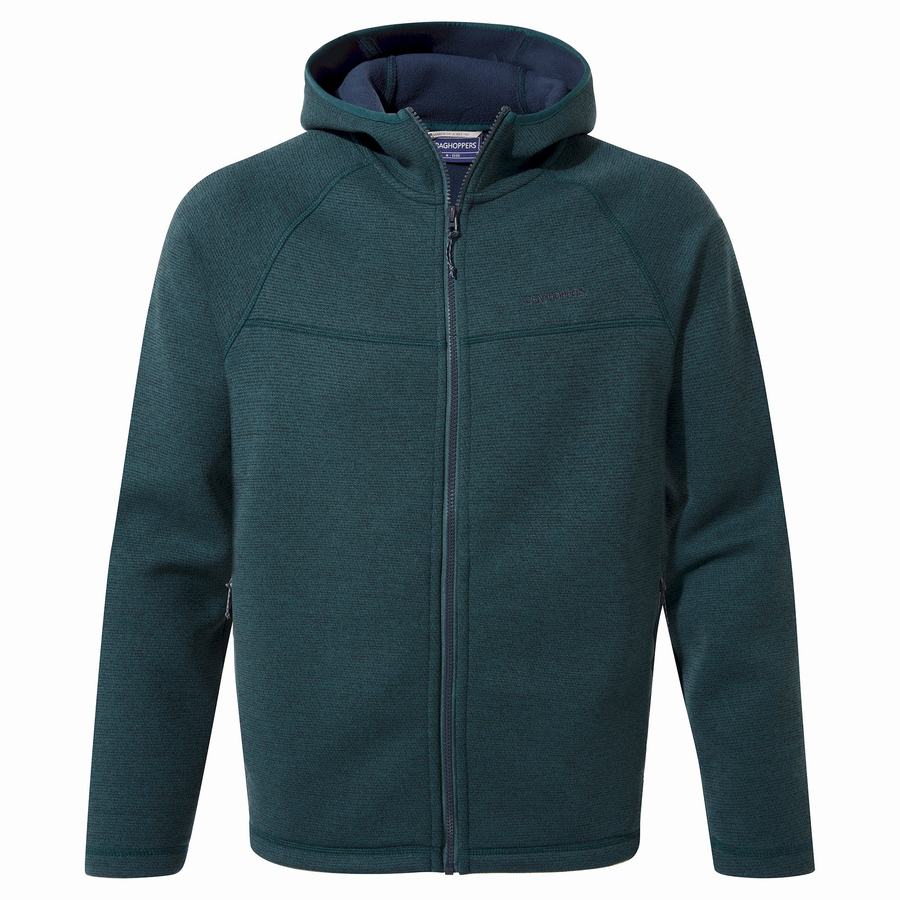 Dark Blue Craghoppers Brayden Hooded Men's Sweaters | CYL1082LN