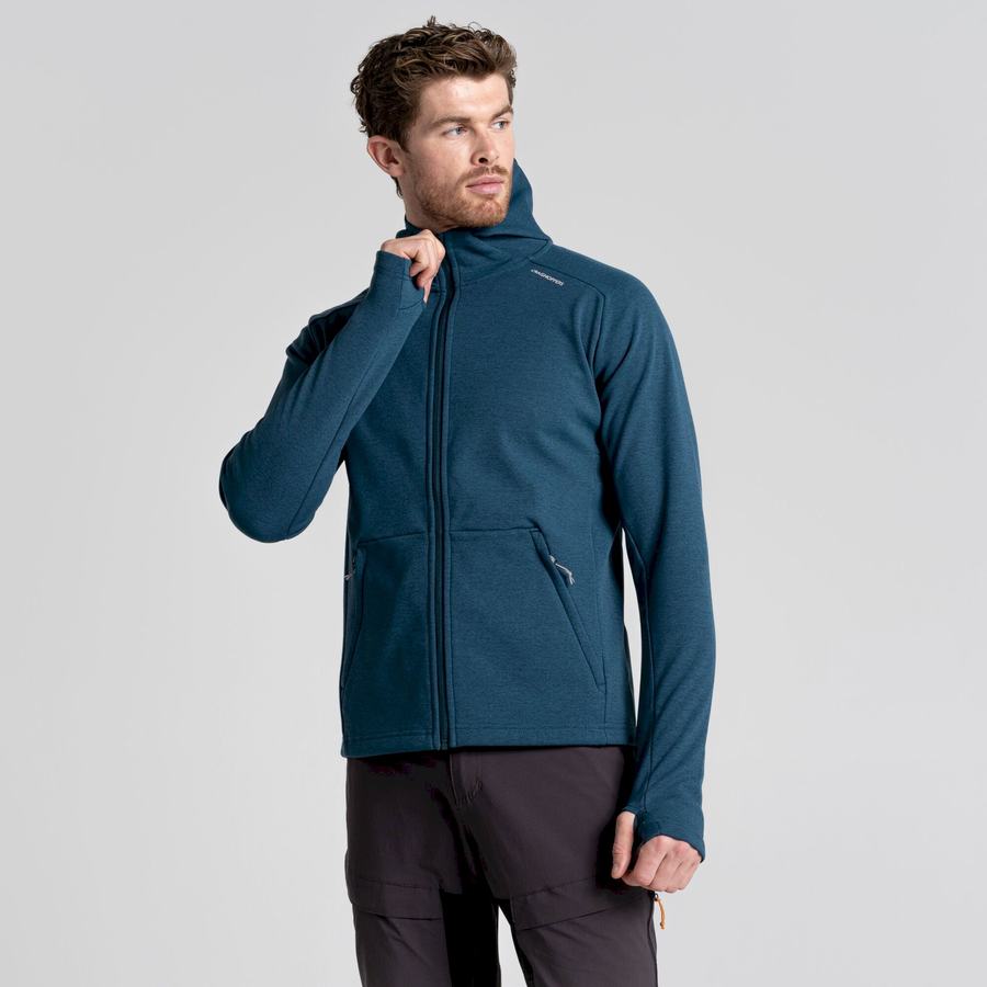 Dark Blue Craghoppers Dynamic Pro Hooded Men's Jackets | UAB684XX