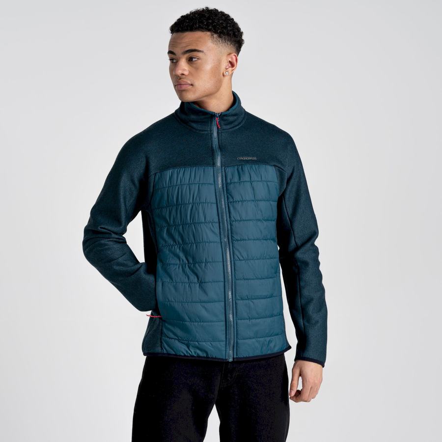 Dark Blue Craghoppers Kennett Hybrid Men's Jackets | ECJ7539EV