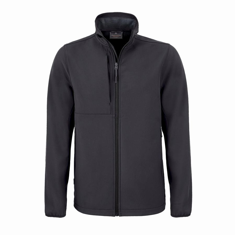 Dark Grey Craghoppers Expert Basecamp Softshell Men's Jackets | AJU10089PK