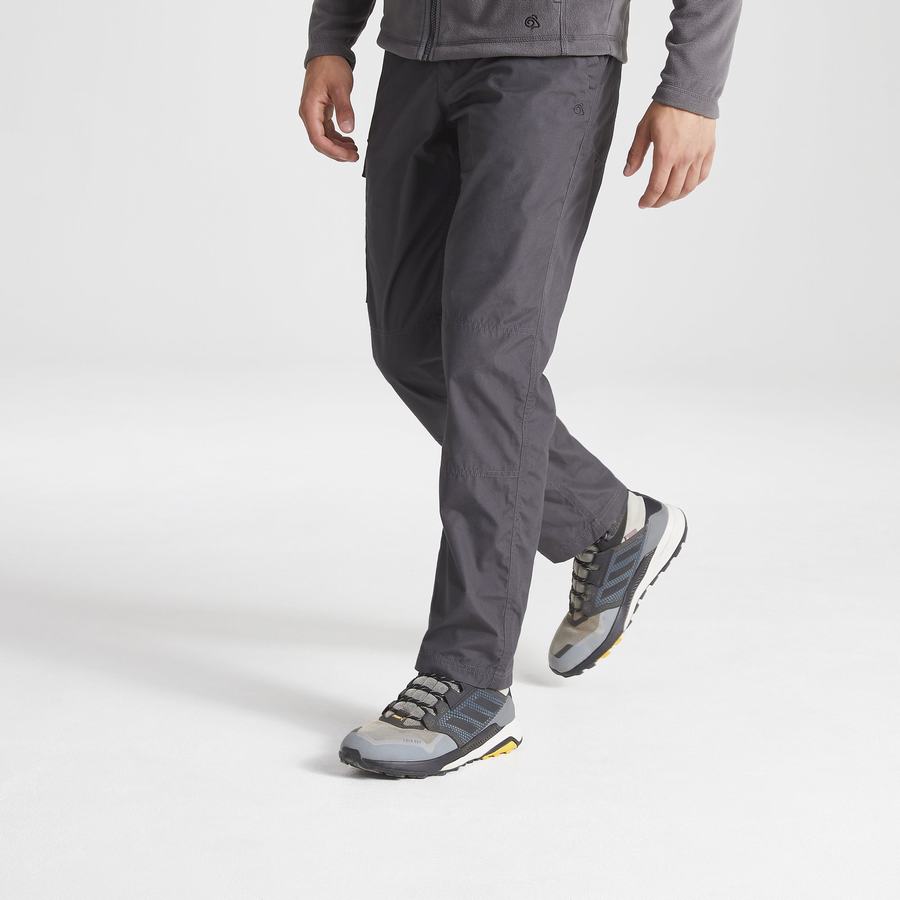 Dark Grey Craghoppers Expert Kiwi Tailored Men's Trousers | ZRB2046FE