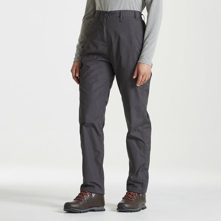 Dark Grey Craghoppers Expert Kiwi Women's Trousers | DQW6912QG