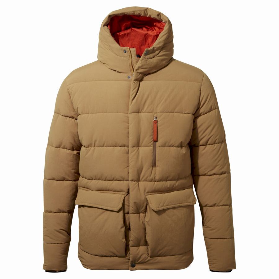 Dark Khaki Craghoppers Insulated Cromarty Men's Jackets | EIK2741JX