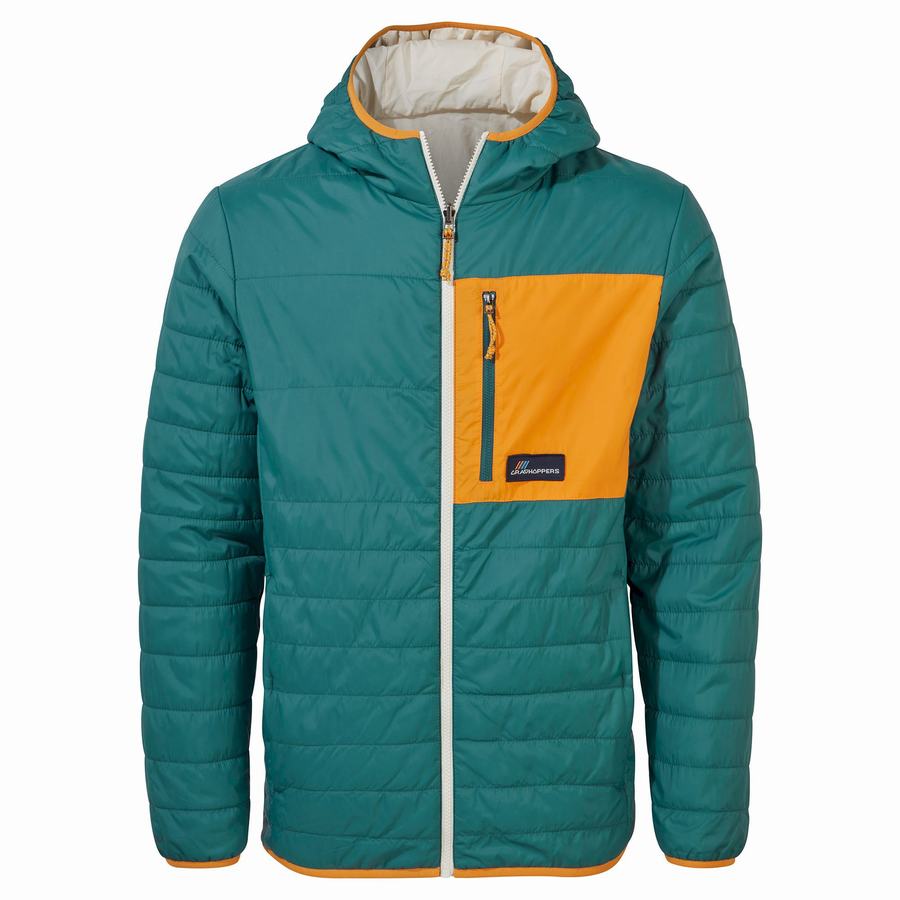 Green Craghoppers Cameo CompressLite Hooded Women's Jackets | KVN6230VN