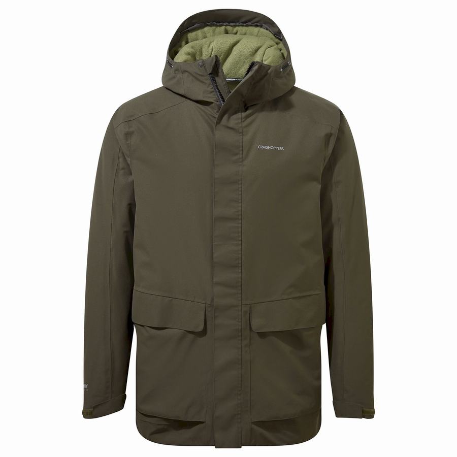 Green Craghoppers Lorton Thermic Men's Jackets | BZB1749PJ