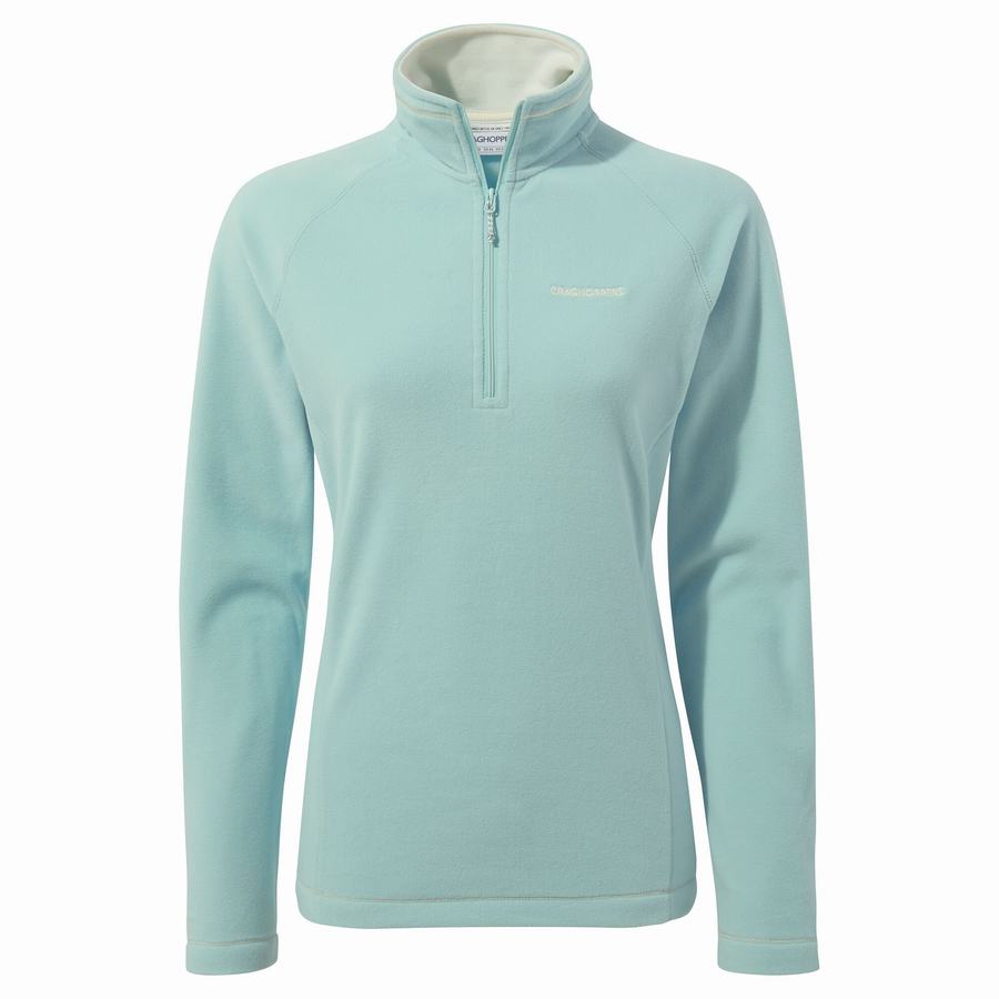 Green Craghoppers Miska Half Zip Women's Sweaters | OZH1930BH