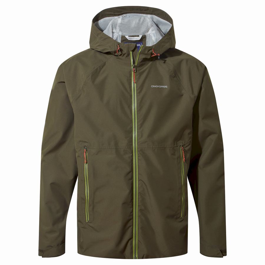 Green Craghoppers Sebastian Men's Jackets | FCJ8453WL