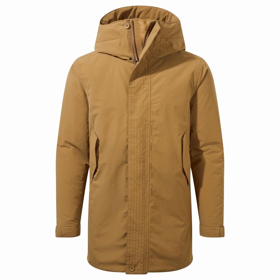 Grey Brown Craghoppers Dunrobin Insulated Men's Jackets | PZD8878GC