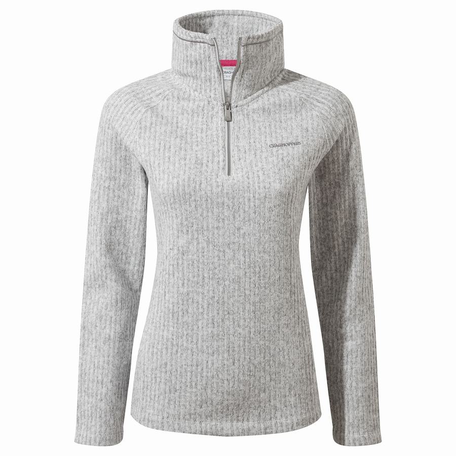 Grey Craghoppers Eveline Half Zip Women's Sweaters | OFS9820RP