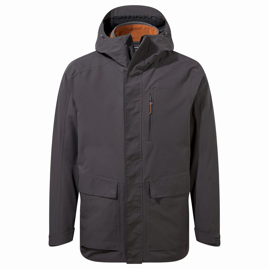 Grey Craghoppers Lorton 3 In 1 Men's Jackets | JPL2958SG