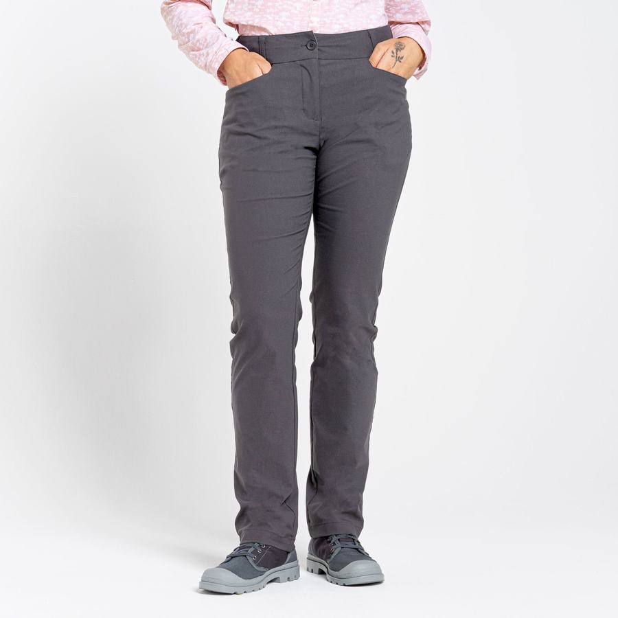 Grey Craghoppers NosiLife Clara II Women's Trousers | HXW9014CH