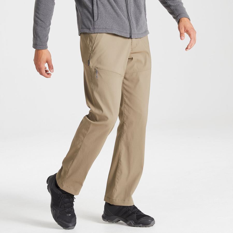 Khaki Craghoppers Kiwi Pro II Men's Trousers | HSX7432XU