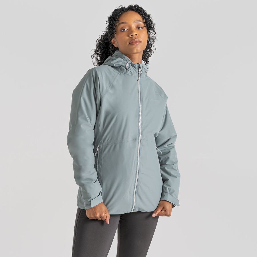 Light Blue Craghoppers Waterproof Salina Women's Jackets | NKW3054PD