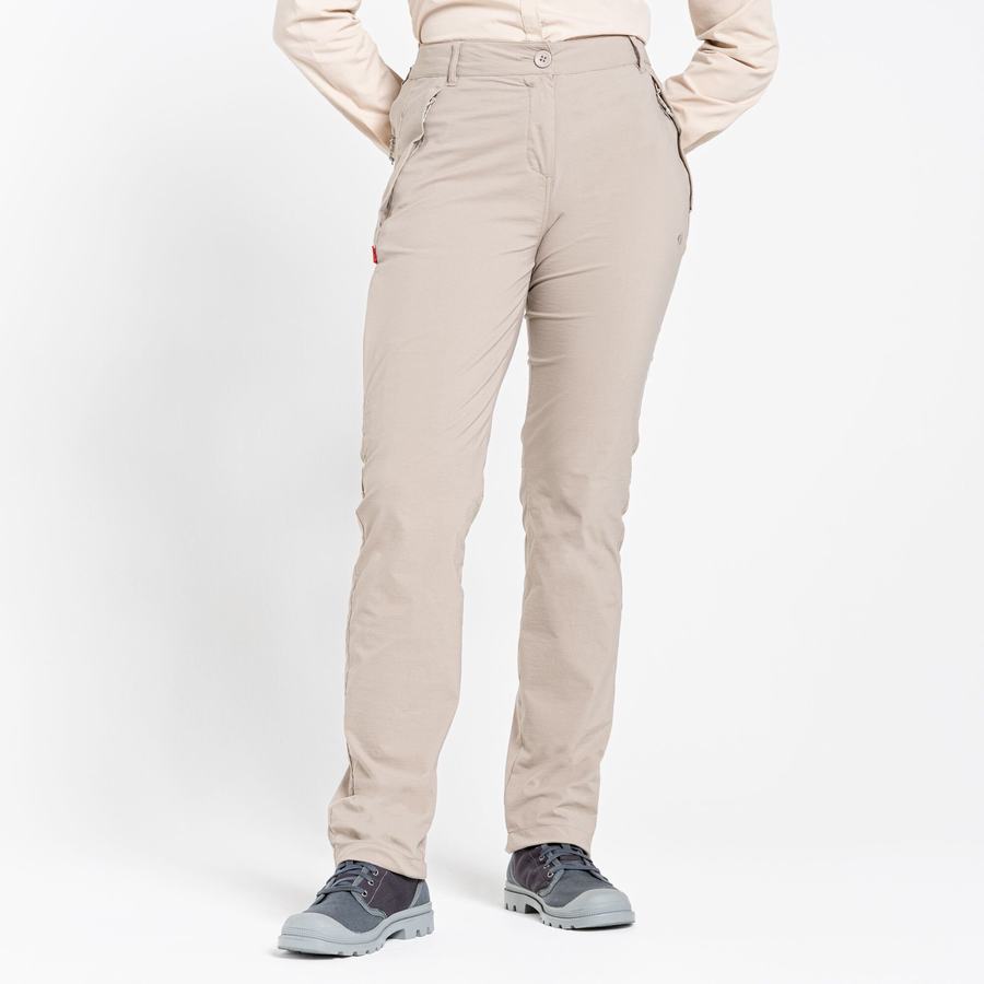 Light Brown Craghoppers NosiLife Pro II Women's Trousers | FRK1270LR