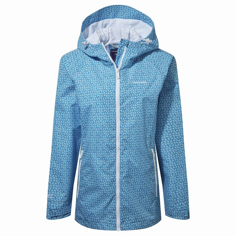 Navy Blue Craghoppers Waterproof Laurel Women's Jackets | SYC3584OT