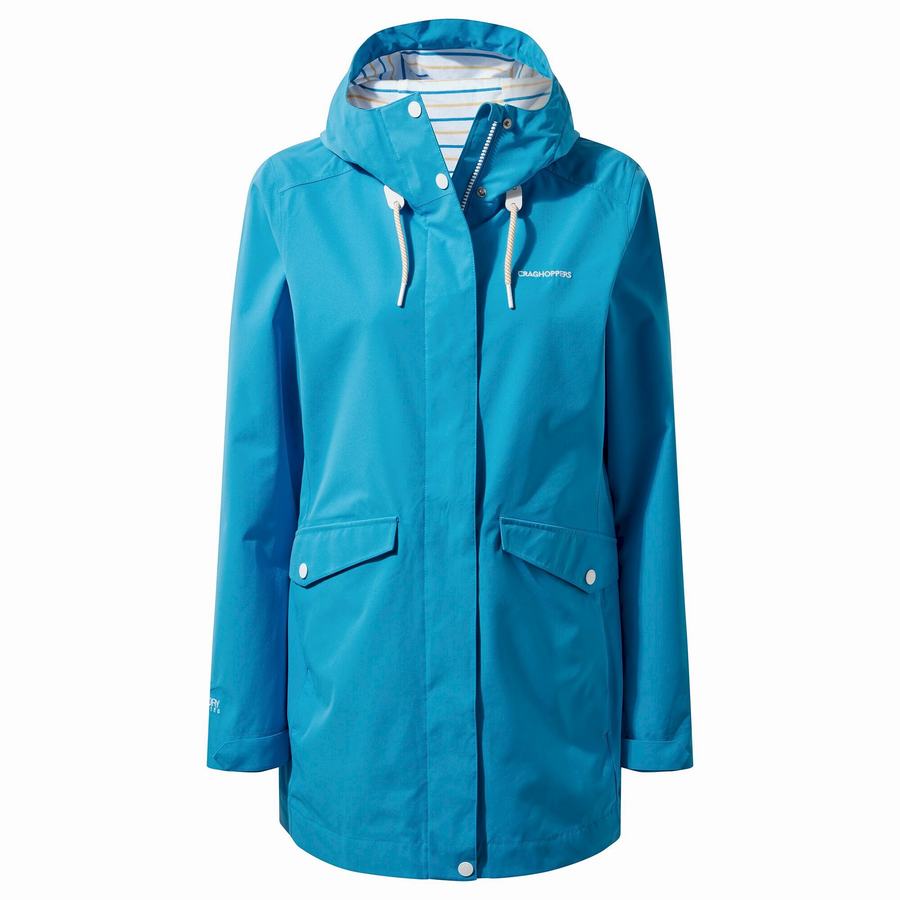 Navy Blue Craghoppers Waterproof Salia Women's Jackets | UHG8616WH