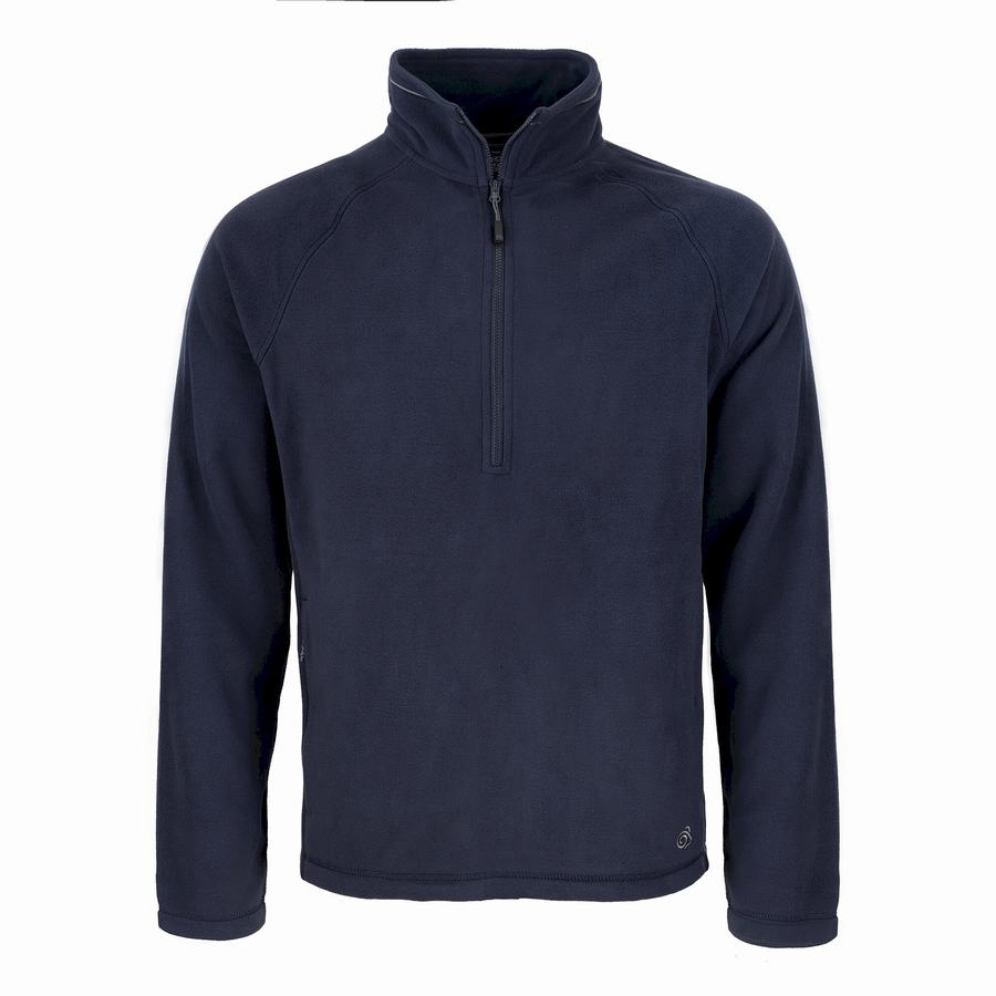 Navy Craghoppers Expert Corey 200 Half Zip Men's Sweaters | AHI421VS