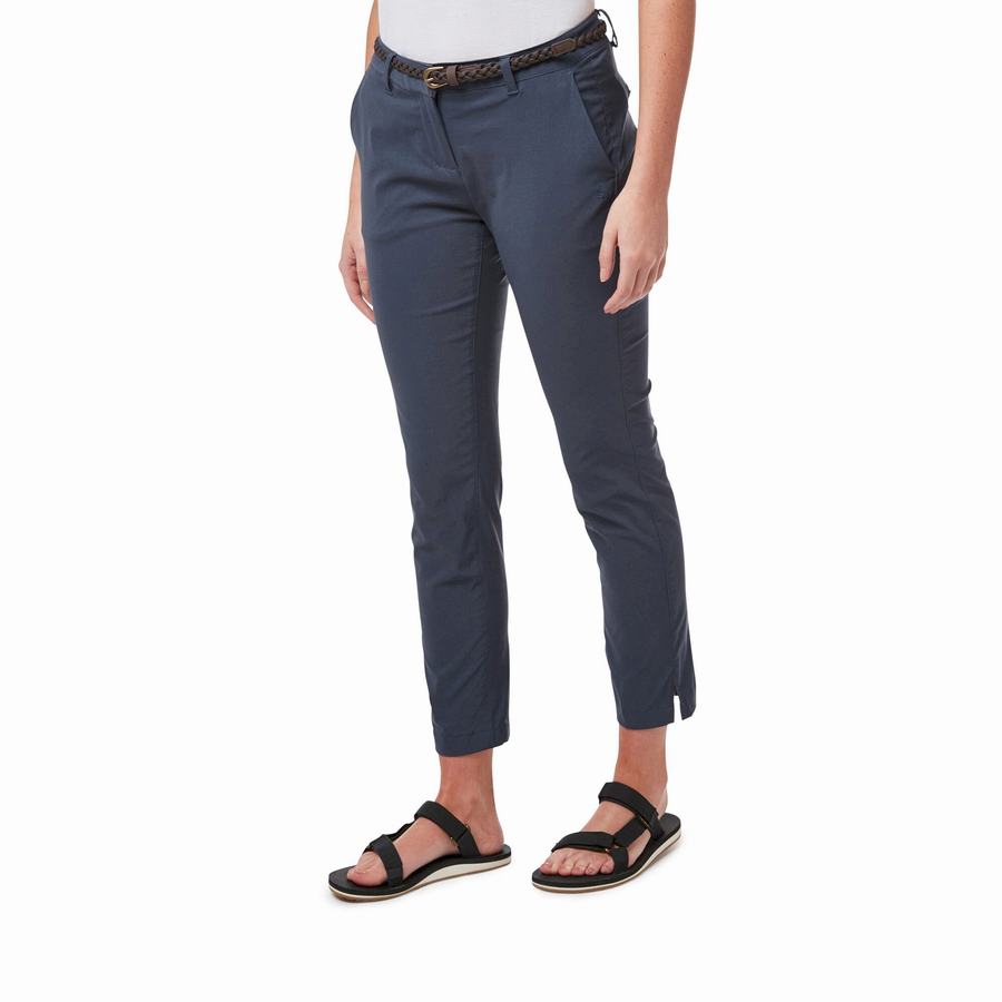 Navy Craghoppers NosiLife Briar Women's Trousers | TNN4018KE