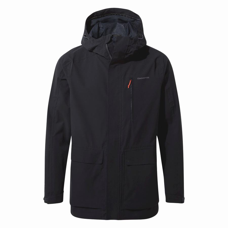 Navy Craghoppers Waterproof Lorton Men's Jackets | USQ8395HD