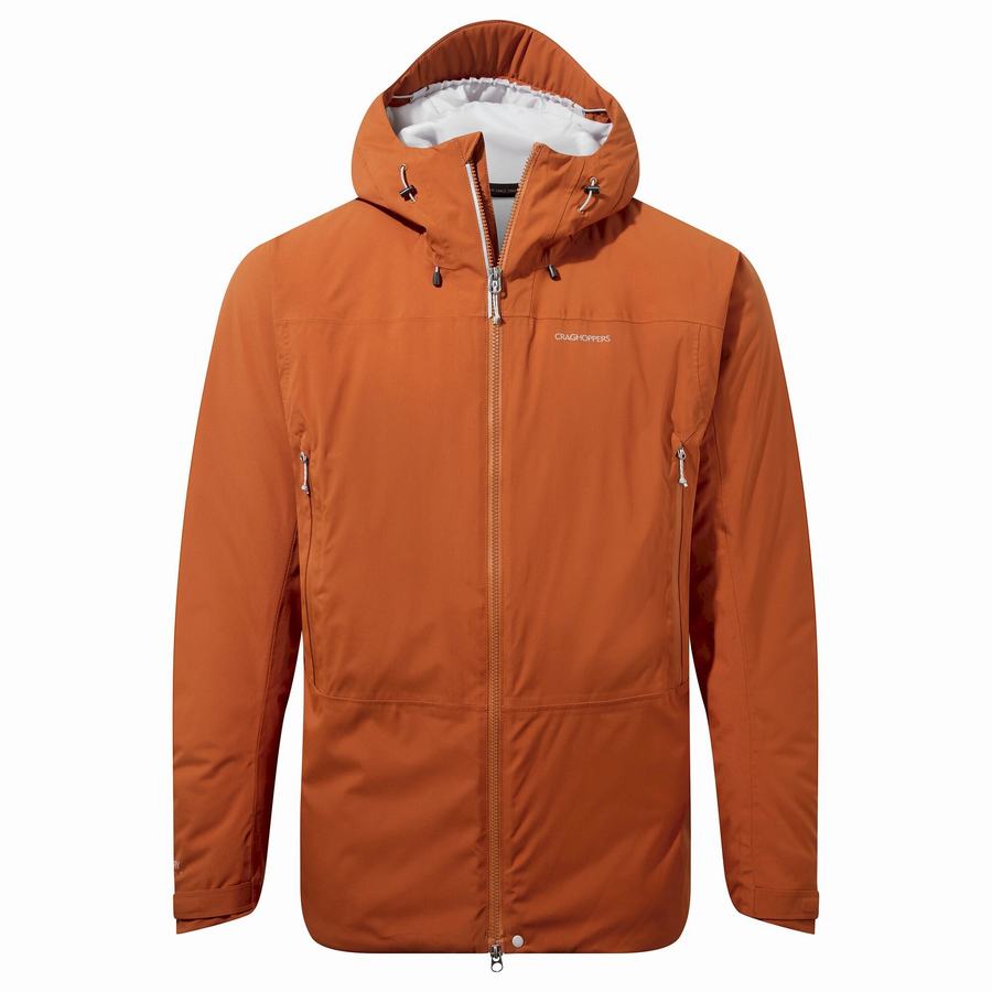 Orange Craghoppers Gryffin Thermic Men's Jackets | KZC2917MQ