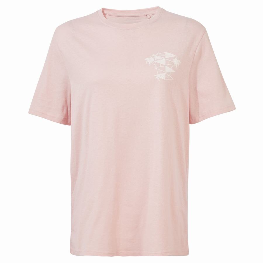 Pink Craghoppers Nosibotanical Sten Short Sleeved Men's T-Shirts | XBD124KD