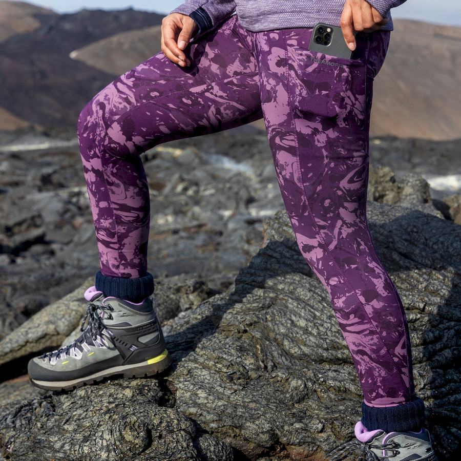 Purple Craghoppers Kiwi Thermal Women's Leggings | FEF9563GN