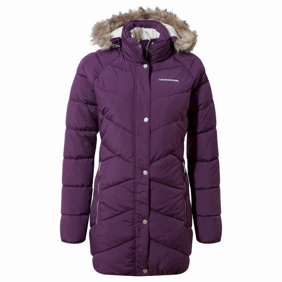 Purple Craghoppers Lisby Downlike Women's Jackets | KGF8930UD