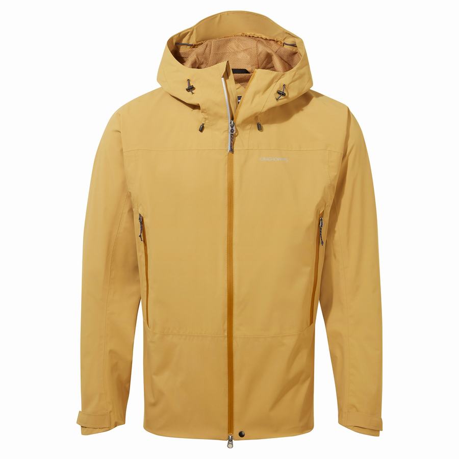 Yellow Craghoppers Waterproof Gryffin Men's Jackets | XMD6964UA