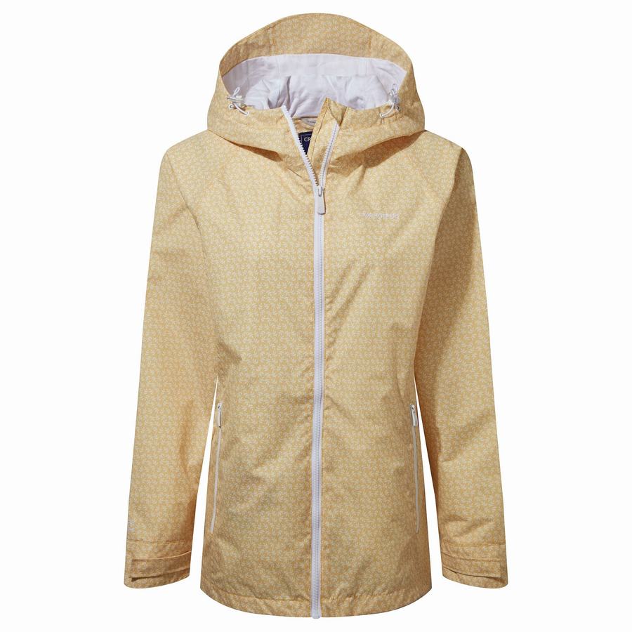 Yellow Craghoppers Waterproof Laurel Women's Jackets | REW3729YV