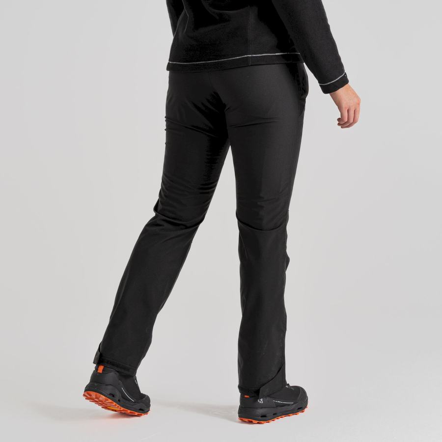 Black Craghoppers Airedale II Waterproof Women's Trousers | VVO7121TZ