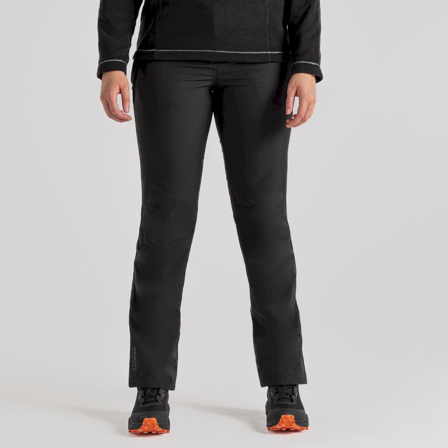 Black Craghoppers Airedale II Waterproof Women's Trousers | VVO7121TZ