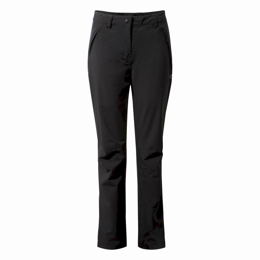 Black Craghoppers Airedale II Waterproof Women's Trousers | VVO7121TZ