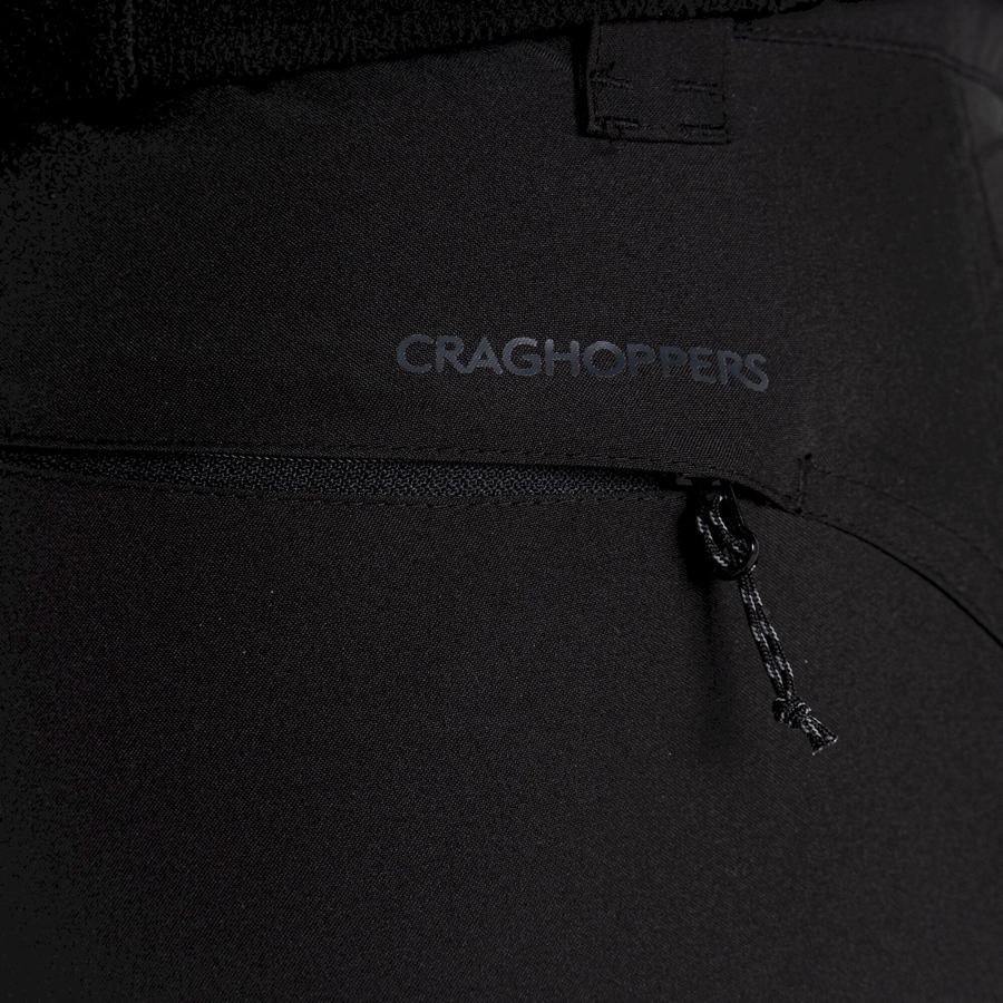 Black Craghoppers Airedale II Waterproof Women's Trousers | VVO7121TZ