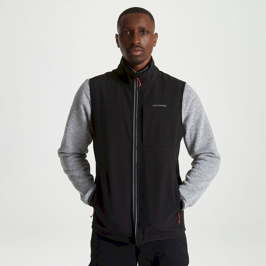 Black Craghoppers Altis Vest Men's Gilets | SEY5214YF