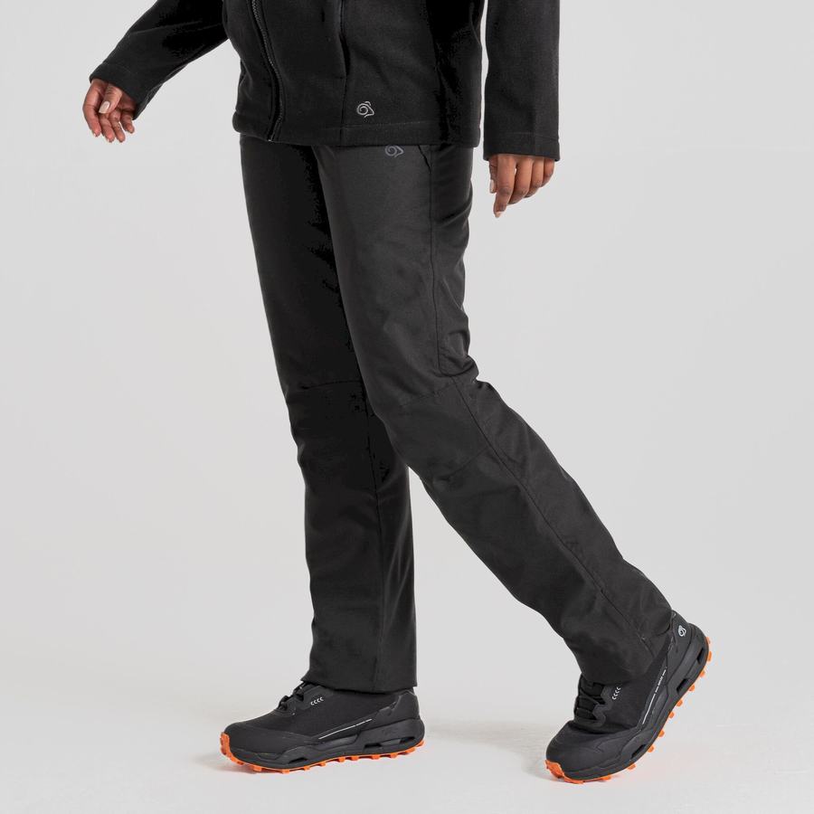 Black Craghoppers Aysgarth II Thermo Waterproof Women's Trousers | DAH364AX