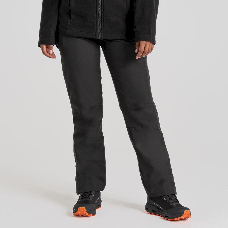 Black Craghoppers Aysgarth II Thermo Waterproof Women's Trousers | DAH364AX